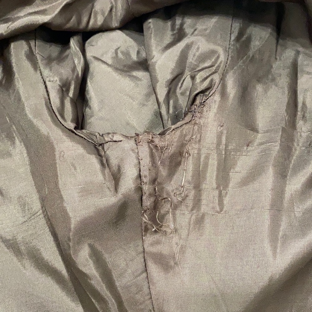 Vintage 70s Leather Tailored Belted Trenchcoat - Picture 8 of 16